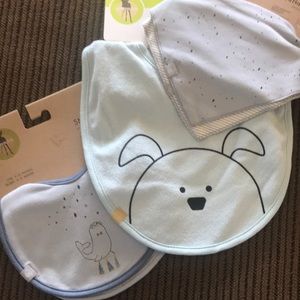 Set of new Lassig’s baby bibs and bandanas